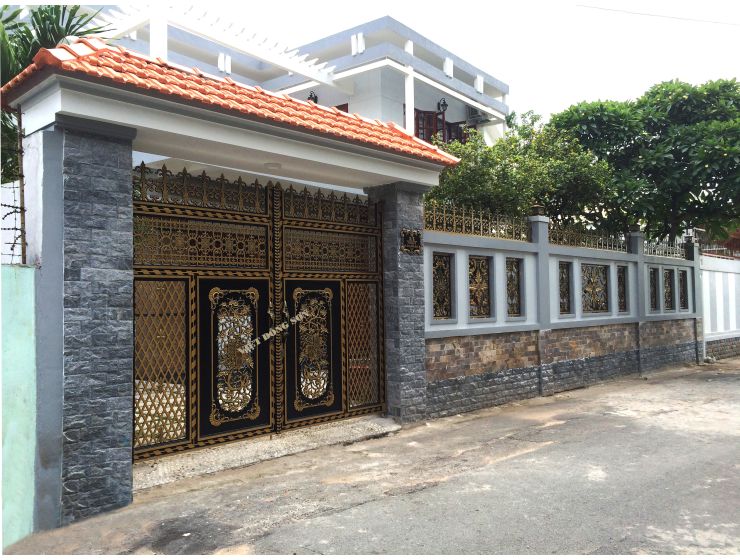 CỔNG NHÔM ĐÚC G009