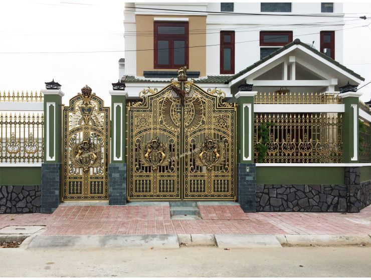 CỔNG NHÔM ĐÚC G052