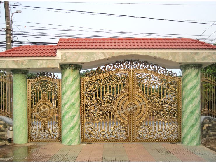 CỔNG NHÔM ĐÚC G067