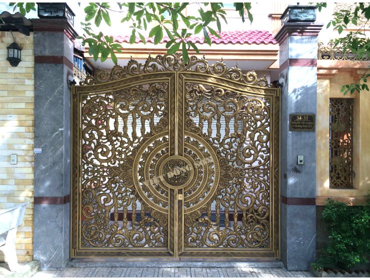 CỔNG NHÔM ĐÚC G067