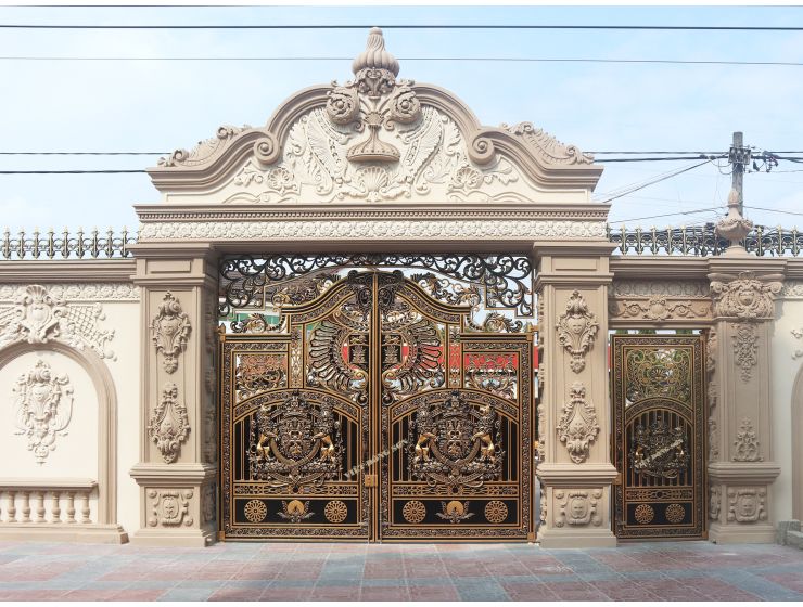 CỔNG NHÔM ĐÚC G073