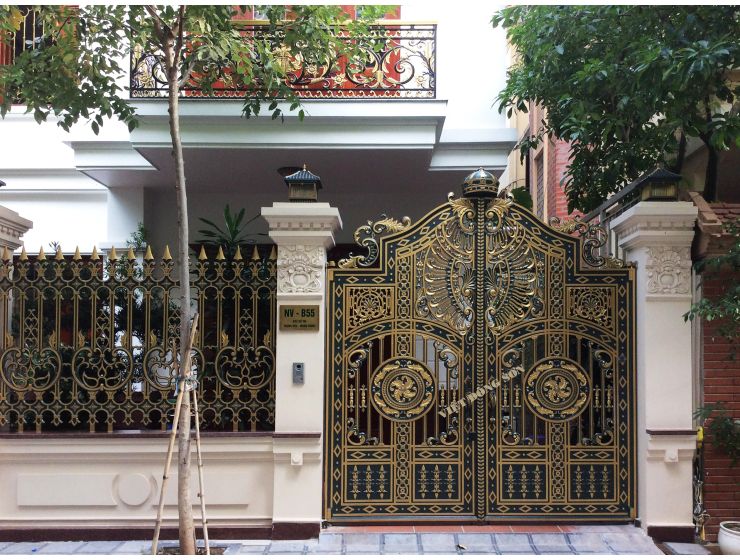 CỔNG NHÔM ĐÚC G074
